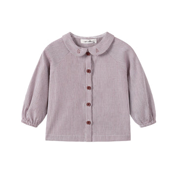 Nou Nelle Boy Brown Striped Blouse