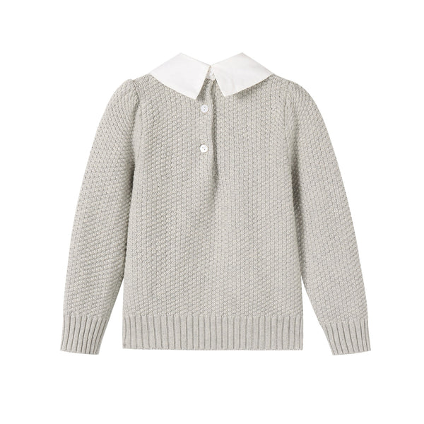 Nou Nelle Boys Collar Knit Sweater