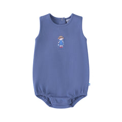 Minilabel Denim Blue Fisherman Romper- Boys