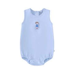 Minilabel Light Blue Fisherman Romper- Boys