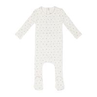 Minilabel Ivory Petal Pointelle Floral Footie-Boys