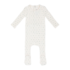 Minilabel Ivory Petal Pointelle Floral Footie-Boys