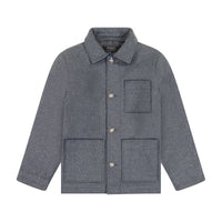 Denali Gray/Cobalt Boys Wool Jacket