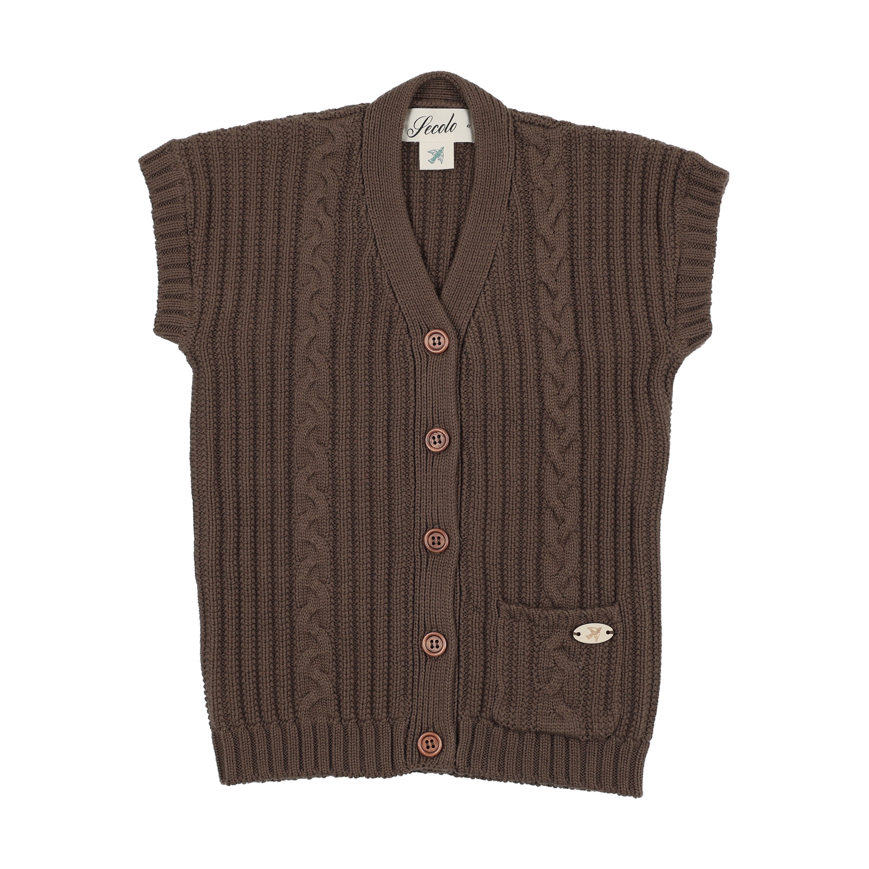 BraidedKnitVest27W37B15Camel.