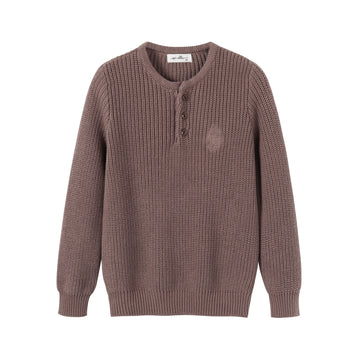 Nou Nelle Brown Boy Knit Set
