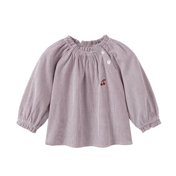 Nou Nelle Brown Pinstripe Shirt