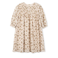 Papillon Floral Pleated Detailed Floral Dress