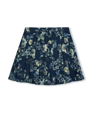 Hello Yellow Floral  Idi Ribbed SKIRT