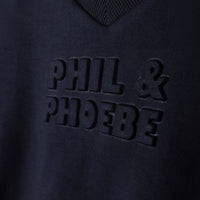 Phil and Phoebe Navy Davis Embossed Vest