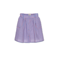 Wander + Wonder Blue/Pink Check Quilted Skirt