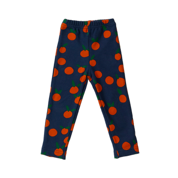 Wander & Wonder Navy Tangerine Baby Rib Leggings
