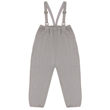 Calla Lili Baby Boy Quilted Overall - Taupe