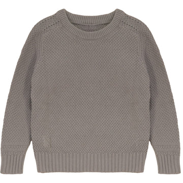 Calla Lili Boy Knit Round Neck Sweater - Taupe