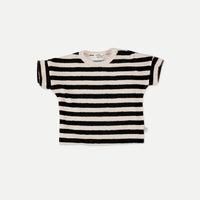 My Little Cozmo Navy Organic Toweling Stripes Baby T-Shirt