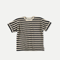 My Little Cozmo Navy Organic Toweling Stripes T-Shirt
