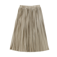 Coco Blanc Brown Gingham Maxi Skirt (CB2007)
