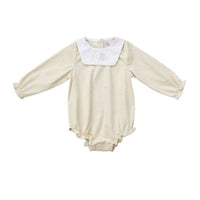 Coco Blanc Cream Corduroy Romper (CB2013)