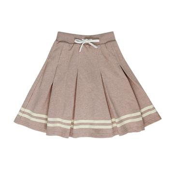 Coco Blanc Marled Blush Pleated Skirt (CB2031)