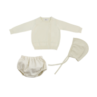 Coco Blanc Cream Square Neck Bloomer Set  (CB2039)
