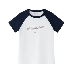 Coco Blanc White Short Sleeve Raglan Tee (unisex)