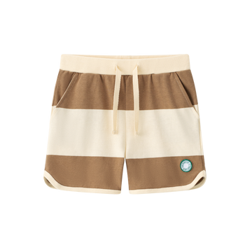 Coco Blanc Brown Stripe Striped Shorts