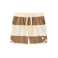 Coco Blanc Brown Stripe Striped Shorts