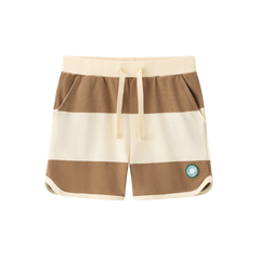 Coco Blanc Brown Stripe Striped Shorts