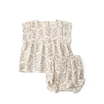 Coco Blanc Floral Floral Bloomer Set