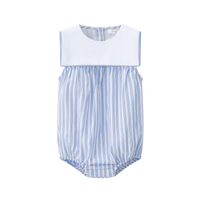 Coco Blanc Striped Sailor Romper Boy