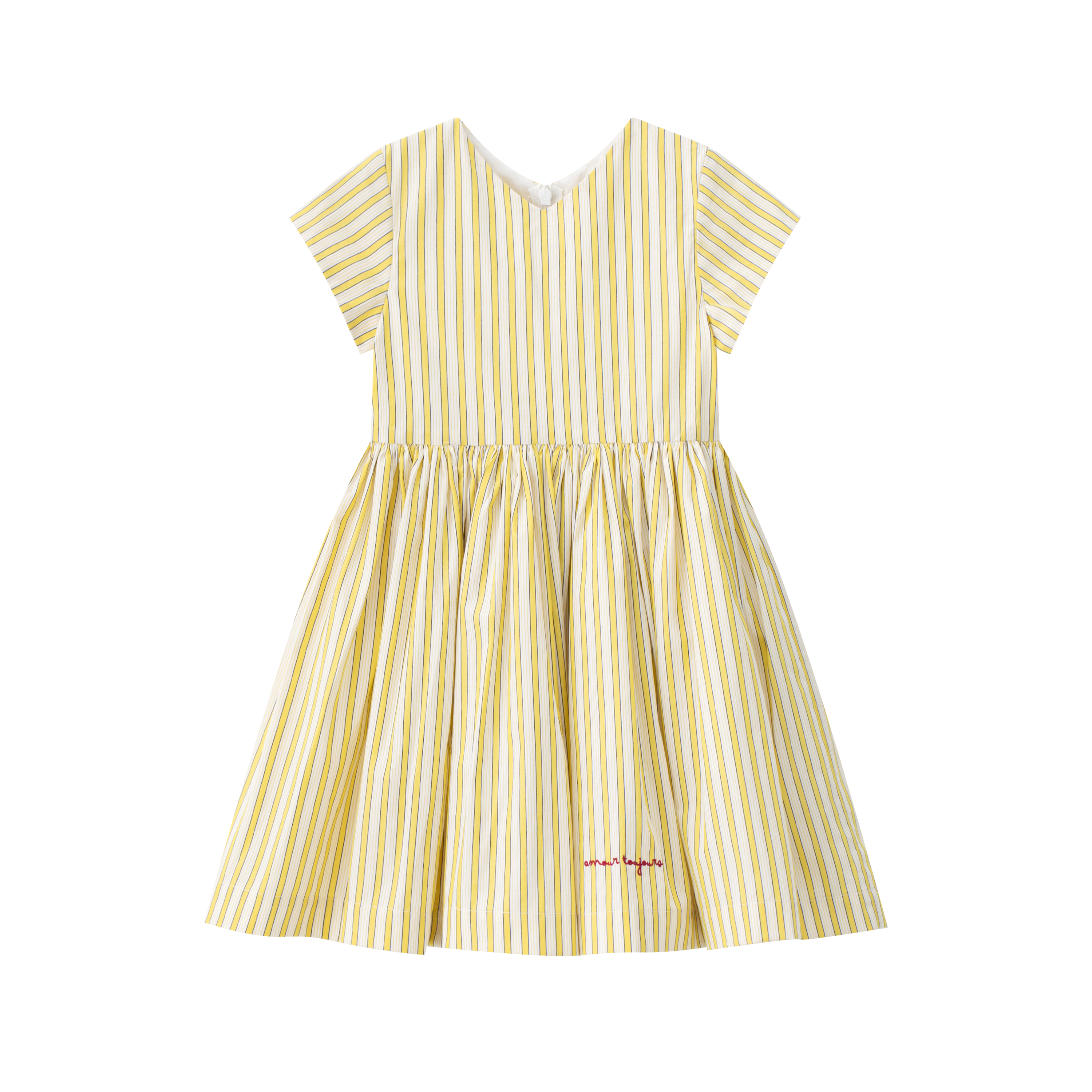 Coco Blanc Yellow Yellow Dress Short Sleeve | Buttons Bebe