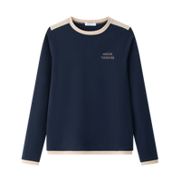Coco Blanc Navy Solid Tee