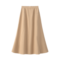 Coco Blanc Tan Denim Denim Stitched Skirt SS26