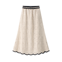 Coco Blanc Cream Crochet Skirt SS26