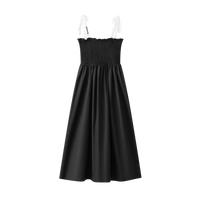 Coco Blanc Black Ruched Maxi Jumper SS26