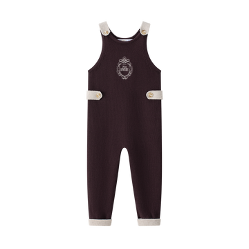 Coco Blanc Burgundy Long Knit Romper (CB4019)