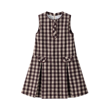 Coco Blanc Burgundy Gingham Jumper (CB4024)