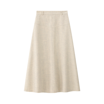 Coco Blanc Cream Chevron Skirt (CB4064)
