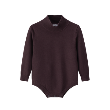 Coco Blanc Burgundy Knit Mockneck (CB4091)