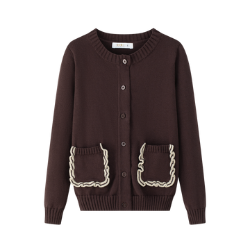 Coco Blanc Burgundy Girls Cardigan (CB4092)