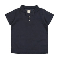 Analogie By Lil Legs Collar Shirt Off Navy