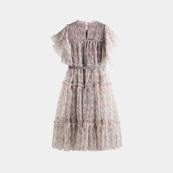Cera Una Volta Pink Roses Carolina Dress