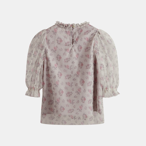 Cera Una Volta Pink Roses Catherine Shirt