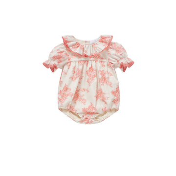 Cera Una Volta Toile De Jouy Pink Agapi Romper