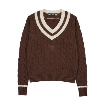Urban Edge Cable Knit Brown