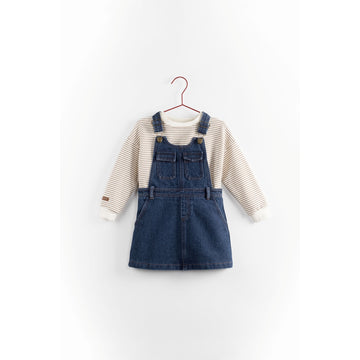 Please Mom Denim Cargo Dungarees