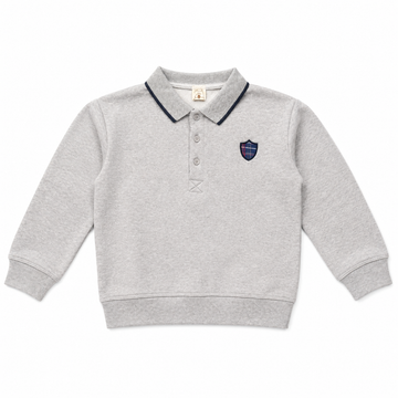 Analogy by Lil Legs Light Gray Heather Fan Club Custom Fan Club Polo Sweatshirt Custom