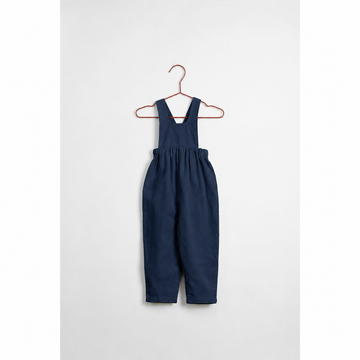 Please Mom Navy Corduroy Overalls- size up