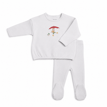 Bee & Dee Kids In Sketch Outfit - Crisp Blue (AWD-11B)