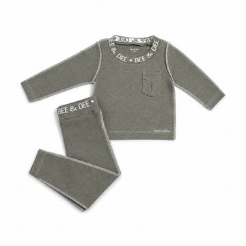 Bee & Dee Heathered Seam Loungewear - Hunter Green (AWD-29)