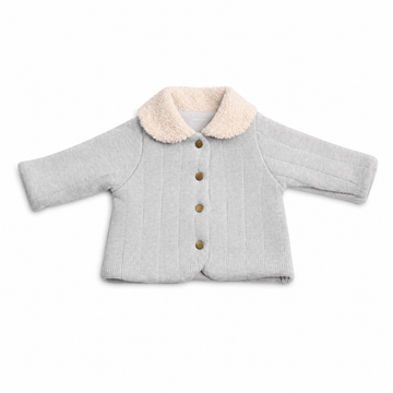 Bee & Dee Sherpa Collar Knit Jacket - Baby Blue (AWD-08)